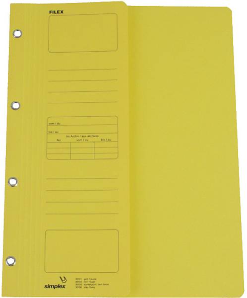 Filex-Mappen A4 gelb SIMPLEX 30101