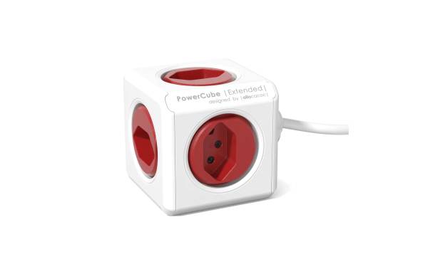 Socket extend red 5xT.13,1.5m cable POWERC 66.779