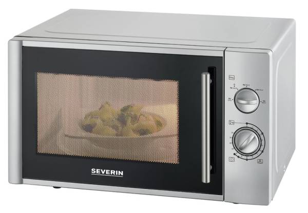 SEVERIN Mikrowelle MW 7772, 900 Watt, silber / schwarz