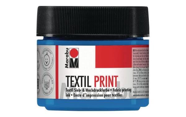 Marabu Textilfarbe "Textil Print", primärcyan, 100 ml