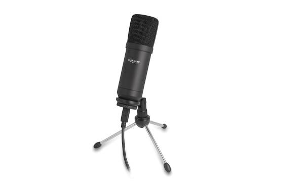Delock Kondensatormikrofon Professionell USB mit Tischständer