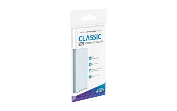 Ultimate Guard Kartenhülle Classic Resealable Sleeves Transparent 100