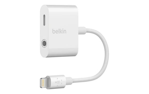 Belkin 3.5 mm Audio + Charge RockStar (Lightning Adapter) - white