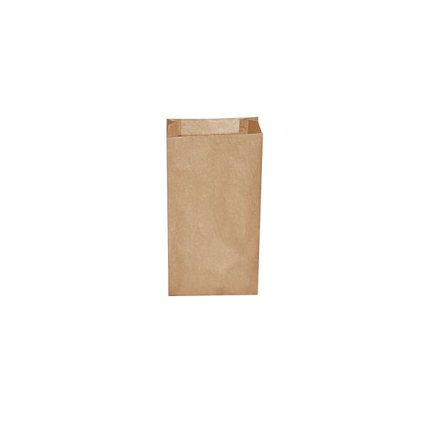 Papierfaltenbeutel braun 10+5 x 22 cm 0,5kg – 500 Stück