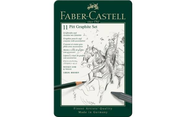 FABER-CASTELL PITT GRAPHITE Set klein, 9-teiliges Etui