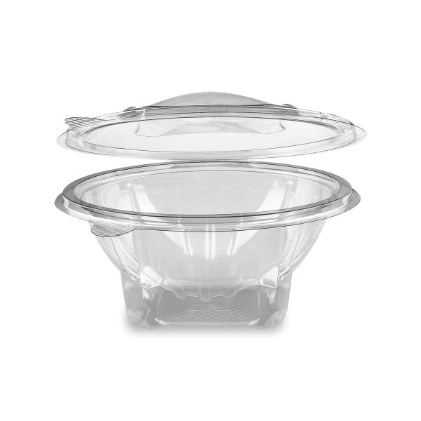 Rundbecher (rPET) mit Deckel klar 750ml – 50 Stück