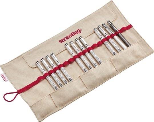 senseBag Stifte Roll-Etui beige 375x200mm TRANSOTYP 76038018