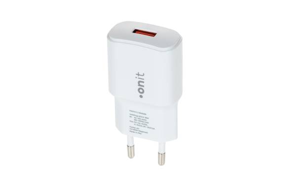 onit USB-A-Wandladegerät QC3.0 18 W Weiss
