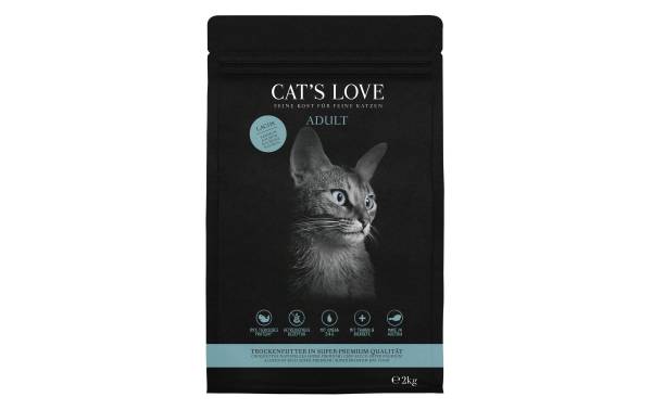 Cat's Love Trockenfutter Adult Lachs, 2 kg