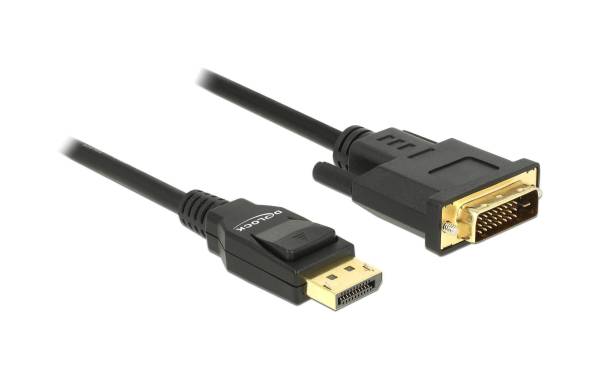 Delock Kabel DisplayPort – DVI-D, 1m 4K/30Hz, passiv