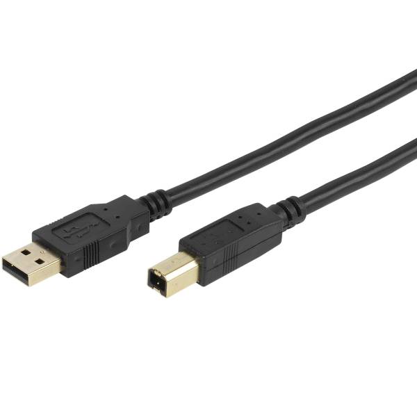 USB 2 zert.KabelA-B 1.8m VIVANCO 45210