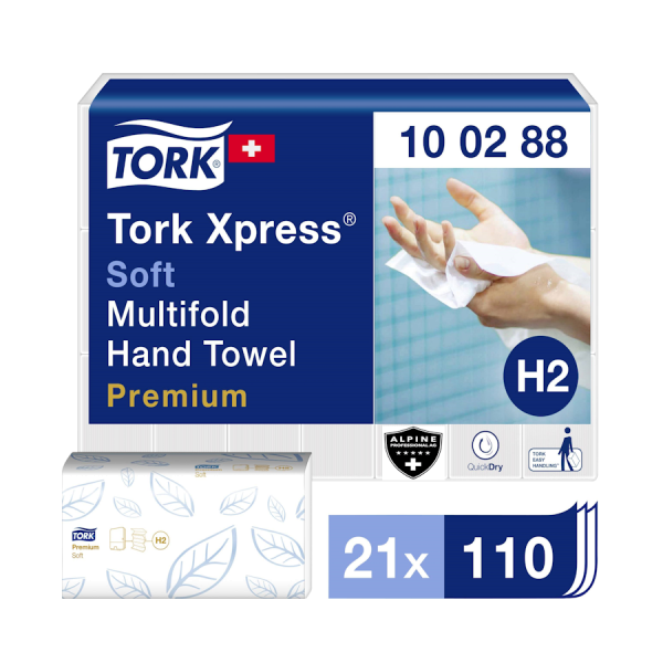 TORK-100288 Xpress weiches Multifold Handtuch – H2 (Ersatz 100888)