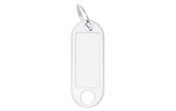 WEDO Schlüsselanhänger mit Ring, Durchmesser: 18 mm, weiß
