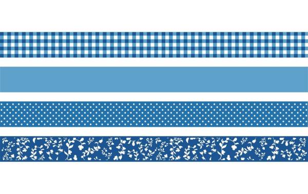 Heyda Washi Tape Colour Code Azur Blau