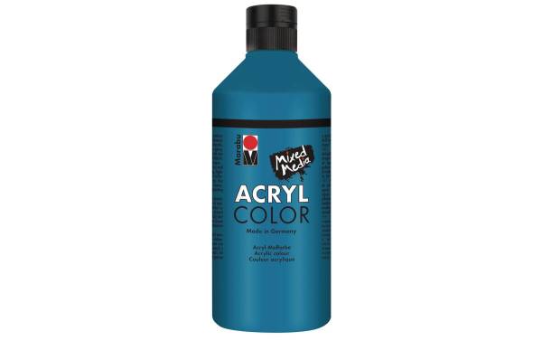 Marabu Acrylfarbe Acryl Color, 500 ml, cyan 056