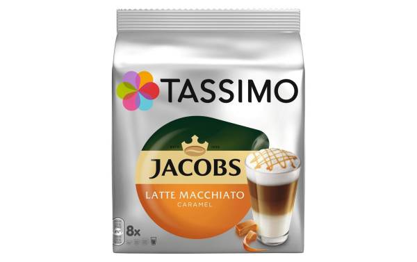 TASSIMO Kaffeekapseln Jacobs Latte Macchiato Caramel 8 Portionen