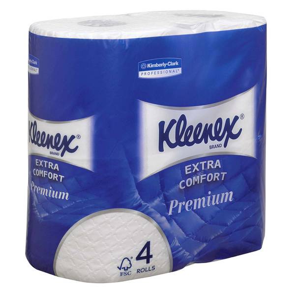 KLEENEX Premium Toilet Tissue Rollen, weiss