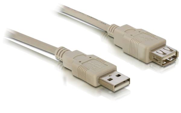 Delock USB 2.0-Verlängerungskabel USB A – USB A 3 m