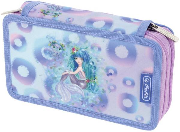 herlitz Schüleretui Doppel 'Mystic Mermaid', 23-teilig